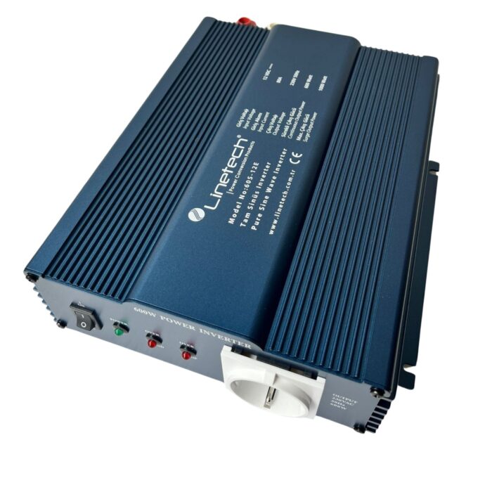 Linetech 12V 600W Tam Sinüs Inverter - Görsel 4