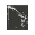 Katlanır Seramik Kartuşlu Musluk (Sıcak-Soğuk) - Görsel 2