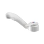 Katlanır Seramik Kartuşlu Musluk (Sıcak-Soğuk) (Beyaz)