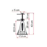 Fiamma Alüminyum Kriko Denge Ayağı - Görsel 2