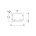 Babarvy 50x30cm 90° Amortisörlü Karavan Camı / Pencere - Görsel 8