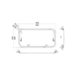 Babarvy 90x45cm 90° Amortisörlü Karavan Camı / Pencere - Görsel 9