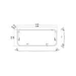 Babarvy 110x45cm 90° Amortisörlü Karavan Camı / Pencere - Görsel 8