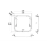 Babarvy 50x45cm 90° Amortisörlü Karavan Camı / Pencere - Görsel 9