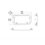 Babarvy 60x30cm 90° Amortisörlü Karavan Camı / Pencere - Görsel 10