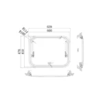 Babarvy 60x45cm 90° Amortisörlü Karavan Camı / Pencere - Görsel 8