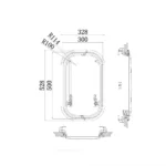 Babarvy 30x50cm Dikey 90° Amortisörlü Karavan Camı / Pencere - Görsel 10