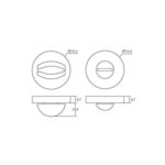 Baldacci TUVALET KAPI KİLİDİ - AS1843 - Görsel 2