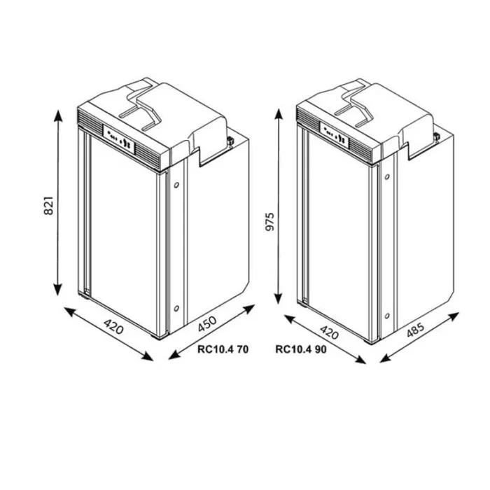 Dometic RC 10.4T 90L 12 Volt Kompresörlü Buzdolabı - Görsel 10