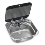 Dometic SNG 4237 Cam Kapaklı Kare Karavan Lavabo/Evye