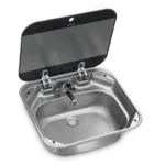 Dometic SNG 4237 Cam Kapaklı Kare Karavan Lavabo/Evye