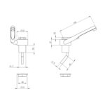 CAN Katlanır Krom Plastik Musluk - Görsel 2