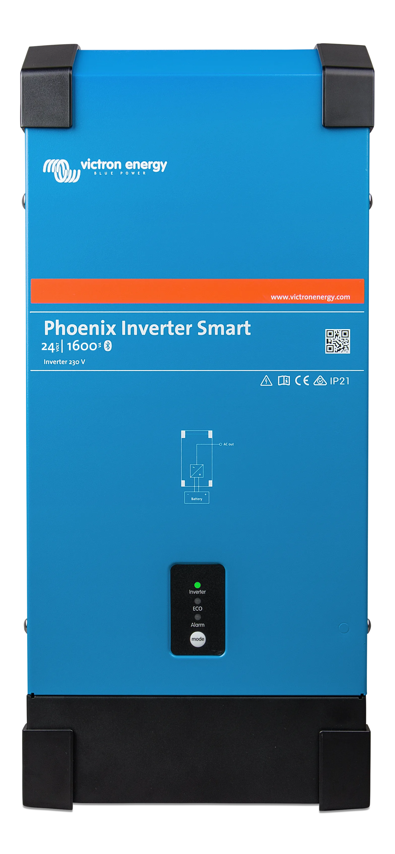 Phoenix-Inverter-Smart-24V-1600VA-front 12V 3000VA Tam Sinüs Inverter, PIN122300000, Victron - Görsel 1