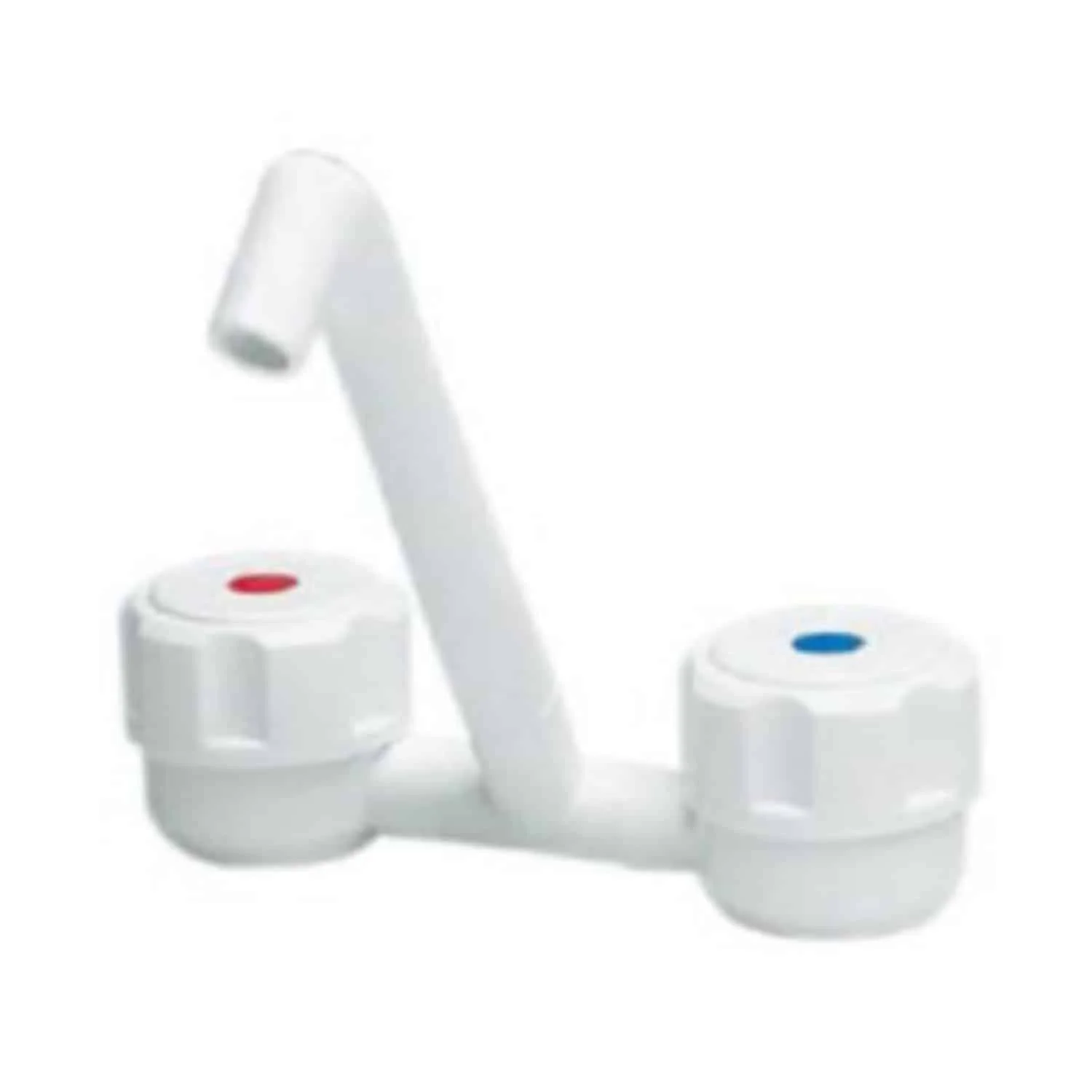 Comet Plastik Beyaz Renk Sıcak Soğuk Musluk - Görsel 1