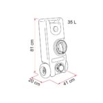 Fiamma 40 Litre Taşınabilir Temiz Su Tankı (Mavi) - Görsel 2