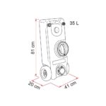 Fiamma 40 Litre Atık Su Tankı (Gri) - Görsel 2