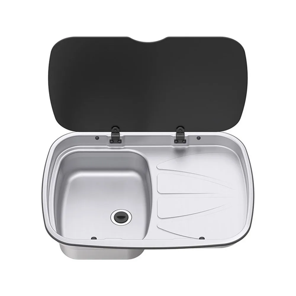 Thetford Kapaklı Dikdörtgen Damlalıklı Eviye (Sol) (Kopya) - Görsel 1