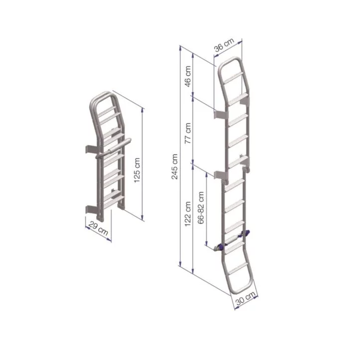 Thule On Adımlı Katlanır Merdiven - Görsel 3