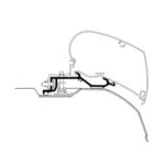 Thule Ducato-Jumper-Boxer Tavan Braketi (TH301650) - Görsel 2