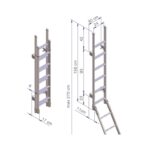 Thule Deluxe Onbir Adımlı Katlanır Merdiven - Görsel 2