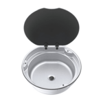 Thetford Yuvarlak Cam Kapaklı Eviye