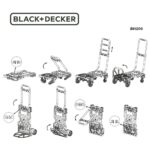 BLACK+DECKER BH206 55/120Kg Çok Fonksiyonlu Katlanır El Arabası - Görsel 9