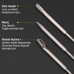 CAT DA03902 17 Parça Tungsten Karbür SDS-Plus Beton Kırıcı/Delici Matkap Ucu - Görsel 5