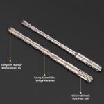 CAT DA03902 17 Parça Tungsten Karbür SDS-Plus Beton Kırıcı/Delici Matkap Ucu - Görsel 6