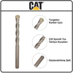 CAT DA04901 8 Parça Tungsten Karbür Beton Matkap Uç Seti - Görsel 5