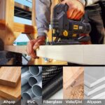 CAT DA06901 10 Parça Profesyonel Metal/Ahşap Hassas/Kaba Kesim Dekupaj Testere Ucu - Görsel 6