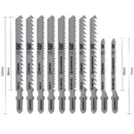 CAT DA06902 10 Parça Profesyonel Ahşap Hassas/Kaba/Düz/Kavisli Kesim Dekupaj Testere Ucu - Görsel 4