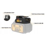 CAT DA18099 18Volt 2A Çift Çıkışlı USB Port + LED Fener (Akü Dahil Değildir) - Görsel 6