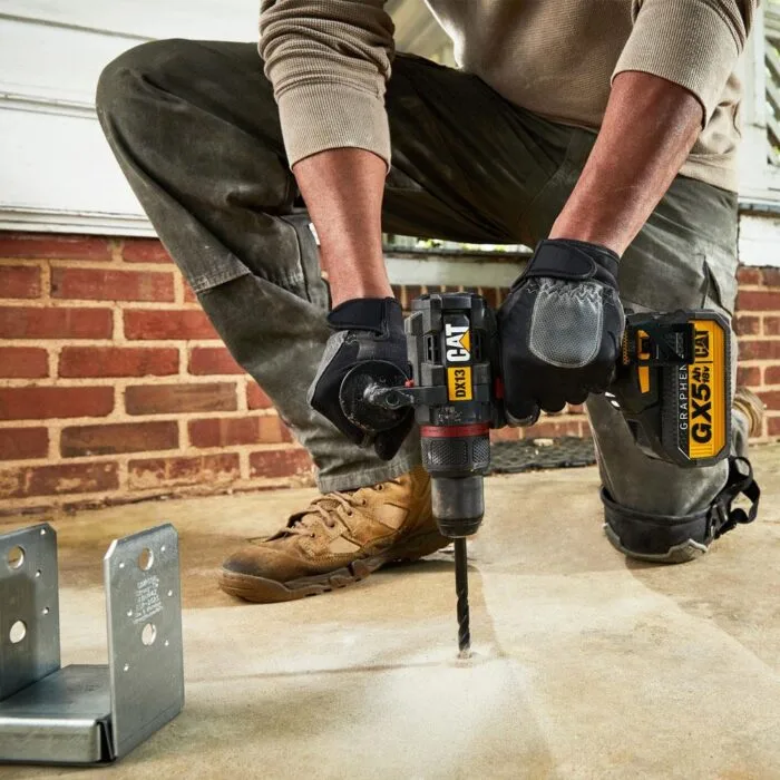 CAT DX13BA 18Volt/5.0Ah GRAPHENE Li-ion Çift Akülü Kömürsüz Profesyonel Darbeli Matkap + 45 Prç Aksesuar - Görsel 6