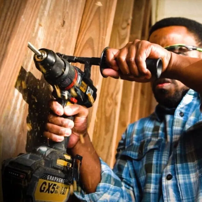 CAT DX13BA 18Volt/5.0Ah GRAPHENE Li-ion Çift Akülü Kömürsüz Profesyonel Darbeli Matkap + 45 Prç Aksesuar - Görsel 9