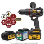 CAT DX13X 18Volt/4.0Ah Li-ion Çift Akülü Kömürsüz Profesyonel Darbeli Matkap + 5.0Ah. GRAPHENE Akü Hediye - Görsel 2