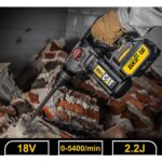 CAT DX21BC 18Volt 2.0Ah 2.2J Li-ion Tek Akülü Şarjlı Kömürsüz Profesyonel SDS-Plus Pnömatik Kırıcı/Delici - Görsel 7