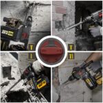 CAT DX21BC 18Volt 2.0Ah 2.2J Li-ion Tek Akülü Şarjlı Kömürsüz Profesyonel SDS-Plus Pnömatik Kırıcı/Delici - Görsel 9