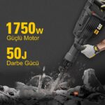 CAT DX29 1750Watt 50 Joule Profesyonel 30MM HEX Kırıcı - Görsel 5
