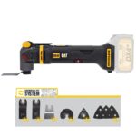 CAT DX41B 18Volt Kömürsüz Profesyonel Çok Amaçlı Devir Ayarlı Raspalama+14 Adet Aksesuar (Akü Dahil Değildir) - Görsel 2