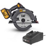CAT DX53BC 18Volt 2.0Ah Li-ion 185mm Tek Akülü Kömürsüz Profesyonel Daire Testere - Görsel 2