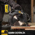 CAT DX53BC 18Volt 2.0Ah Li-ion 185mm Tek Akülü Kömürsüz Profesyonel Daire Testere - Görsel 3