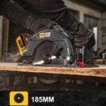 CAT DX53BC 18Volt 2.0Ah Li-ion 185mm Tek Akülü Kömürsüz Profesyonel Daire Testere - Görsel 10