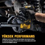 CAT DX72 18Volt/4.0Ah Li-ion Çift Akülü Şarjlı 350Nm Kömürsüz Profesyonel Somun Sıkma - Görsel 6