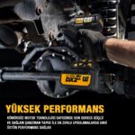 CAT DX72BC 18Volt/2.0Ah Li-ion Tek Akülü Şarjlı 350Nm Kömürsüz Profesyonel Somun Sıkma - Görsel 6