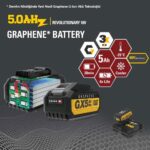 CAT GXB5 18Volt/5.0Ah GRAPHENE Li-Polimer ONE FOR ALL Profesyonel Yedek Akü - Görsel 4
