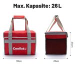 Coolist CL26R 26 Litre Katlanabilir Termos Bez Çanta / Buzluk - Görsel 3