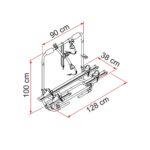 Fiamma Caravan XL A PRO 200 E-Bike Bisiklet taşıyıcısı - Görsel 2