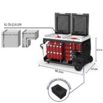 ICECO K95D 12/24Volt 95Lt Akülü/Kablolu/ Çift Bölmeli Kompresörlü Outdoor Oto Buzdolabı/Dondurucu (Akü Dahil Değildir) - Görsel 5