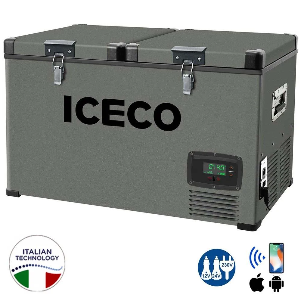 ICECO YCD90 12/24Volt 220Volt 90 Litre Çift Bölmeli Outdoor Kompresörlü Oto Buzdolabı/Dondurucu - Görsel 1