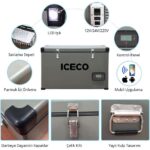 ICECO YCD99 12/24Volt 220Volt 99 Litre Tek Bölmeli Outdoor Kompresörlü Oto Buzdolabı/Dondurucu - Görsel 9